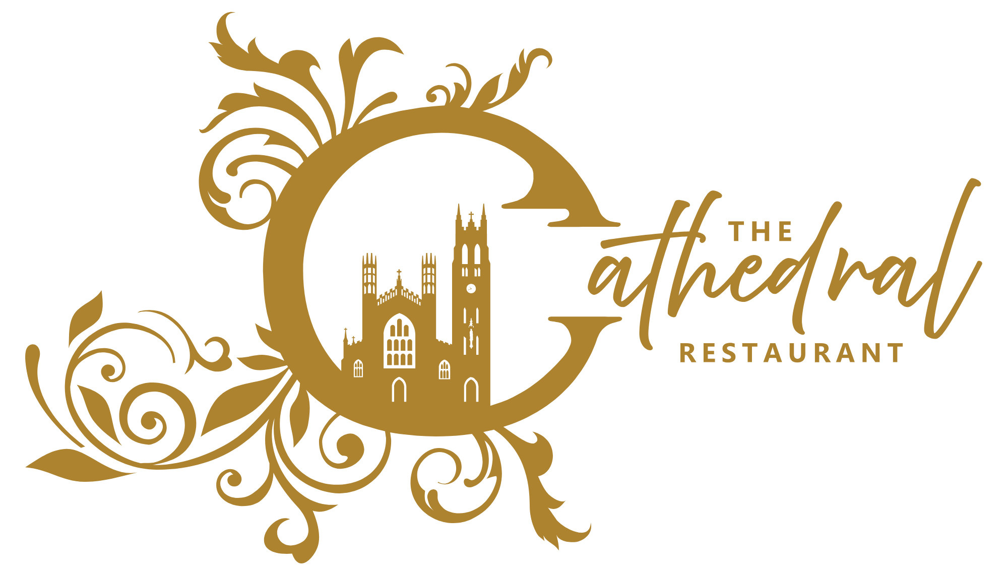 THE CATHEDRAL RESTAURANT LOGO-GOLD